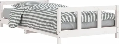 Immagine prodotto di vidaXL Letto per bambini bianco 90x200 cm in legno di pino massiccio
