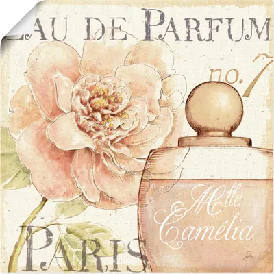 Produktbild von ARTland Poster Blumen und Parfum II Größe: 40x40 cm