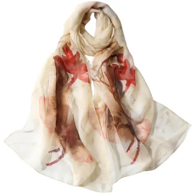 Immagine prodotto di Sciarpa in chiffon da donna, stola, foulard, 160 x 50 cm, colorata, leggera, ariosa