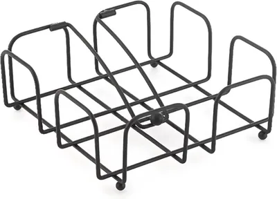 Obrázok produktu pre Servítkové krúžky 19 x 19 x 7 cm, čierny kov, štvorcové, pre kuchyň