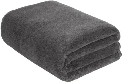 Produktbild von Unyqoos® Extra großes Mikrofaser-Badetuch (100 x 200 cm) – schnelltrocknend, bis 4× Wasseraufnahme, weich & fusselfrei, Dunkelgrau
