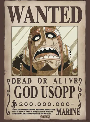 Produktbild von Poster One Piece Wanted God Usopp 38x52cm