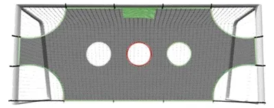 Imagen del producto de Red de entrenamiento de fútbol de nylon para uso doméstico