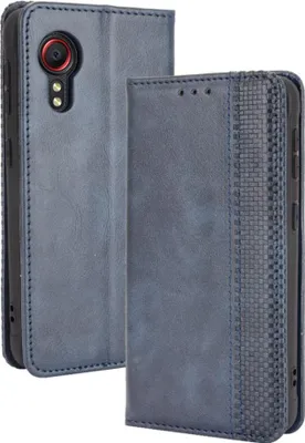 Produktbild von Samsung Galaxy Xcover 5 Hülle - Coverup Vintage Style Klapphülle - Blau