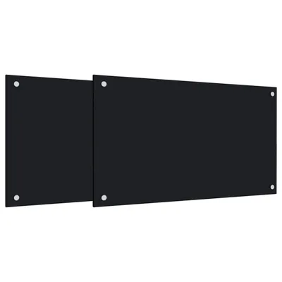 Obrázek produktu pro vidaXL Kuchyňské stěrky 2 ks černé 70x40 cm tvrzené sklo