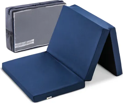 Produktbild von Hauck Reisebettmatratze Sleeper, 120x60 cm, 5 cm dick, Faltmatratze für Baby und Kinder Bett, Navy Blau