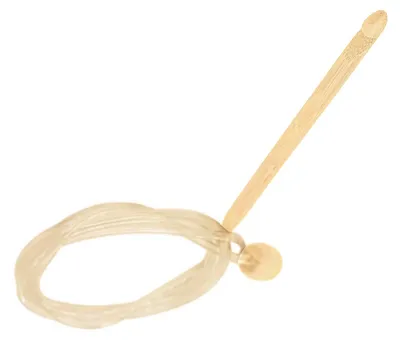 Produktbild von Tunesische Häkelnadel Bambus 7 mm, Hakenlänge ca. 15cm, Gesamtlänge ca. 115cm