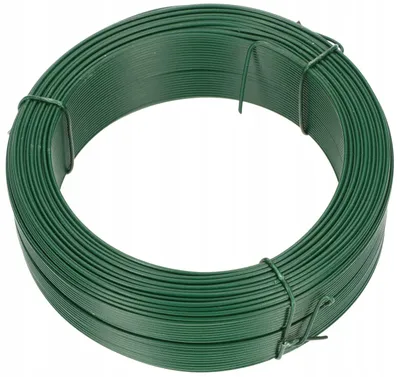 Produktbild von Grüner flexibler langlebiger PVC Gartendraht 1,4 mm x 100 m zum Anbinden