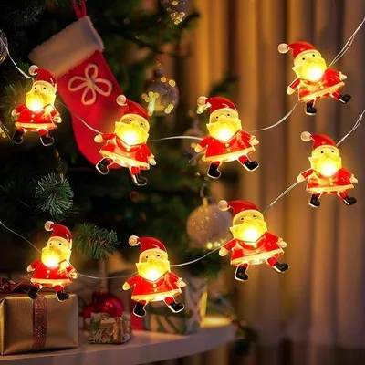 Image de Guirlande lumineuse de Noël de 3 m avec 30 LED et batterie, pour l'intérieur et l'extérieur