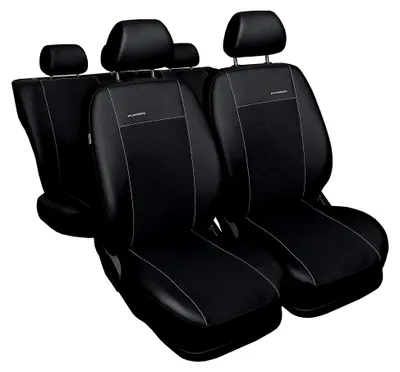 Produktbild von Maß PKW Schwarz Sitzbezüge Sitzbezug für Auto Sitzschoner Set Schonbezüge Autositz Autositzbezüge Sitzauflagen Sitzschutz Premium
