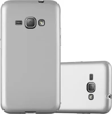 Produktbild von Cadorabo Hülle für Samsung Galaxy J1 2016 Schutzhülle in Silber Hard Case Handy Hülle Etui