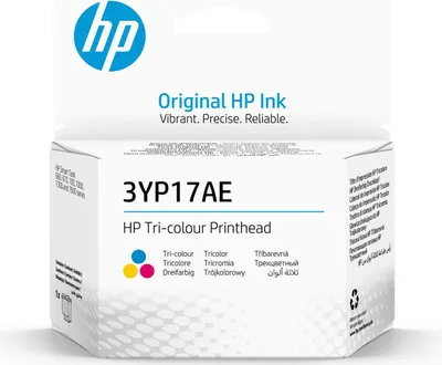 Zdjęcie produktu dla HP Trójkolorowa głowica drukująca Inktank, Cyjan, Purpurowy, Żółty, Atrament barwnikowy, 1 szt., Jednopak