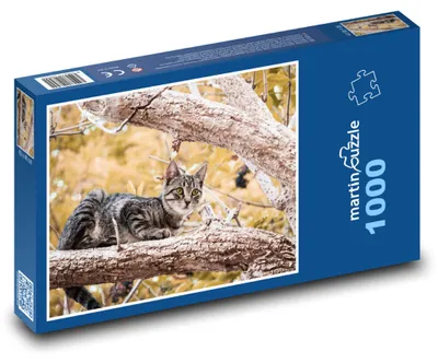 Zdjęcie produktu dla Puzzle 1000 Kot na drzewie - martinpuzzle