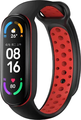 Produktbild von imoshion Pr2202 für Xiaomi Mi Band 5 / 6 - Black / Red