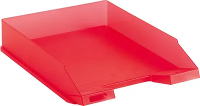 Produktbild von Ablagekorb class.rot transluzent von Herlitz