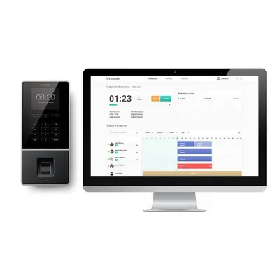 Produktbild von Safescan TimeMoto TM-626, Schwarz, Chip-Token, Fingerabdruck, Passwort, Näherungskarte, TFT, 7,11 cm (2.8"), 1 GHz, 64 MB