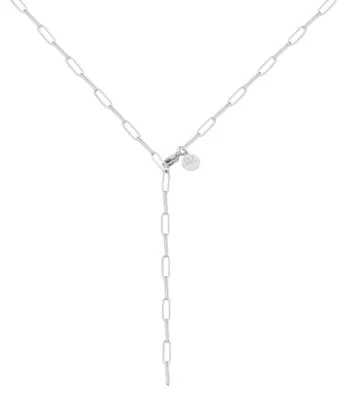 Produktbild von GD GOOD.designs Gliederkette Silber Damen I Wasserfeste Y Kette 65cm I Verstellb