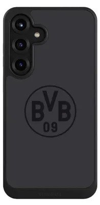 Produktbild von NIVOCASE Hülle für Samsung Galaxy S25+ Handyhülle NIVOcore Case Schwarz BVB Borussia Dortmund Logo