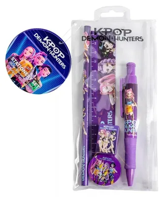 Produktbild von K-pop Demon Hunters Purple 5-teiliges Schreibset