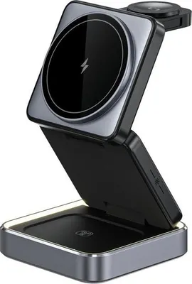 Image de Station de charge magnétique sans fil pliable 3 en 1 SiGN 15 W
