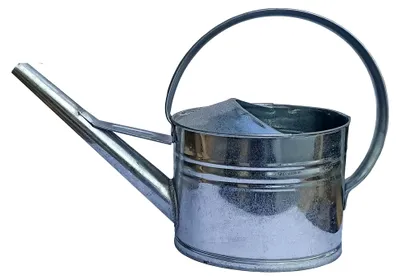 Produktbild von Zinkgießkanne 5L 8L 10L 12L Blumengießkanne Metall feuerverzinkt Silber für Innen- und Außenbereich (8 L)