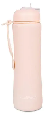 Produktbild von Faltbare Silikonflasche COOLPACK - PUMP - Puderpfirsich