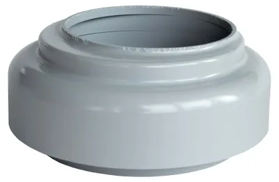 Produktbild von INEFA Verbindungsstück Fallrohr zu Abfluss, PVC DN85 / 85mm Grau Zubehör Fallrohr Kunststoff, einfache Steckmontage, Germany