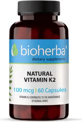 Produktbild von Bioherba Natürliches Vitamin K2 200 mcg 100 Kapseln