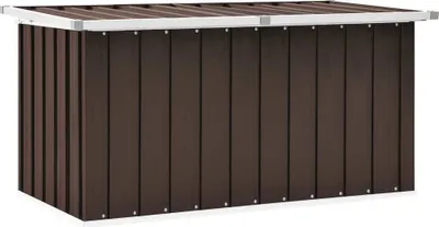 Image de Coffre de rangement de jardin Marron 129x67x65 cm