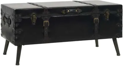 Produktbild von vidaXL Couchtisch MDF und Stahl 102 x 51 x 48 cm - Couchtisch - Couchtische - Kaffeetisch - Kaffeetische