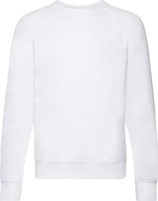Immagine prodotto di Fruit of the Loom 62-138-0 | Herren Lightweight Raglan Sweat / Belcoro® Garn - Farbe: Bianco - Größe: XXL