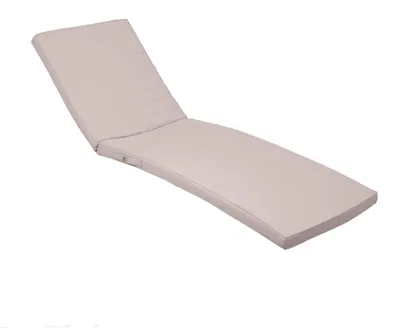 Immagine prodotto di Cuscino per Lettino Prendisole - Materassino per Sdraio Sfoderabile - 185x55x4cm - Grigio Sabbia