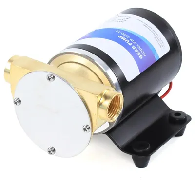 Produktbild von Frischwasserpumpe Boot - Selbstansaugende 12V Bilgenpumpe/Deckwaschpumpe - 30 l/min 6 GPM - Hochdruck - 24 mm Schlauchanschluss - Schwarz