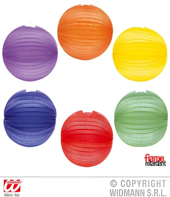 Obrázok produktu pre Jednofarebný lampáš Ø 33 cm 6 rôznych farieb