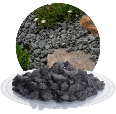Produktbild von Schicker Mineral-Basalt Ziersplitt anthrazit 25 kg-8-16mm