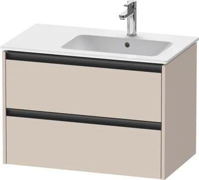 Produktbild von Duravit Ketho.2 Wastafelonderkast 81x48x54,9 cm Mat Taupe