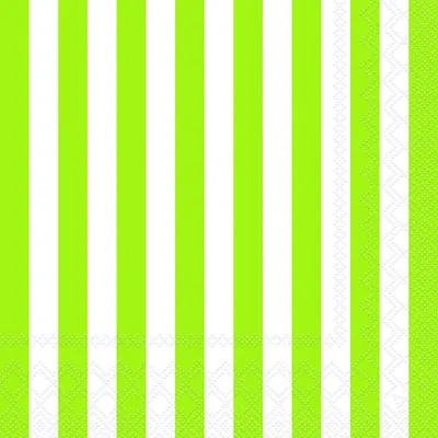 Produktbild von Servietten 33x33 cm - Stripes green
