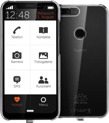 Produktbild von Gigaset GS195LS, 15,7 cm (6.18"), 3 GB, 32 GB, 13 MP, Android 9.0, Grau