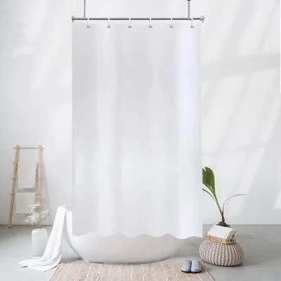 Obrázek produktu pro Voděodolná sprchová záclona 120 x 200 cm, antibakteriální, malá