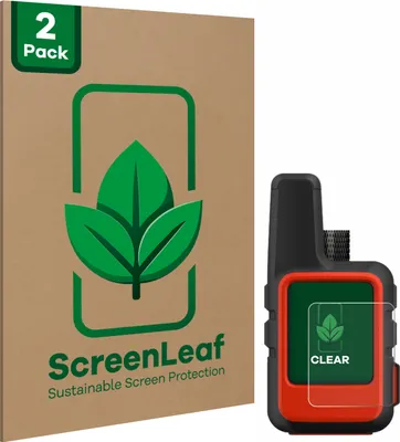 Produktbild von 2x ScreenLeaf Schutzfolie für Garmin inReach Mini nachhaltiger Displayschutz Display Schutz Folie Klar Transparent