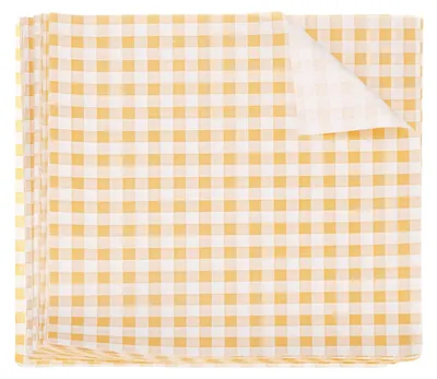 Wachspapier 30 Blatt, 17,8 x 17,8 cm, gelb, fettabsorbierend