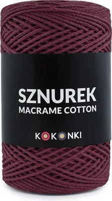 Produktbild von Makramee Baumwollseil 2mm - 200m - Weinrot