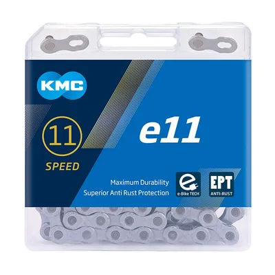 Produktbild von KMC E-Bike Kette e11 EPT Kompatibilität: 11-fach | SB-Verpackung | silber | 136 Glieder