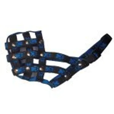 Immagine prodotto di Museruola in nylon per cani Palkar taglia 5 33 cm x 11,5 cm nero-blu