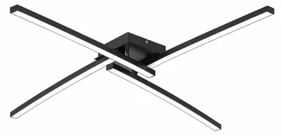 Obrázok produktu pre Stropné svetlo 69x49 cm - 20W, 2200lm, LED, teplá biela, čierna