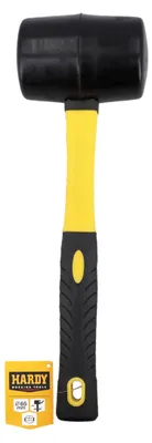 Image de Marteau en caoutchouc Hardy Gummihammer, 65 mm, série 92, modèle Campinghammer, poids approximatif : 0,9 kg