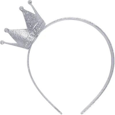Produktbild von Bristol Novelty Haarreif mit Krone BN2111 (Einheitsgröße) (Silber)