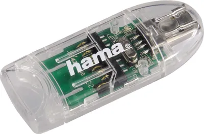 Produktbild von Hama USB 2.0 Kartenleser 8in1 SD/microSD transparent     91092