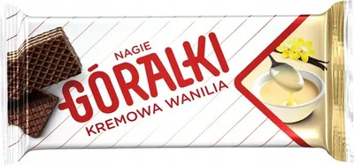 Zdjęcie produktu dla Góralki Smak Wanilii Ciemny Wafelek Przekładany Kremowym Nadzieniem Mlecznym 42 G
