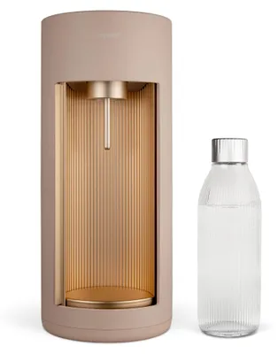 Produktbild von Mysoda Glassy Design-Wassersprudler (Latte) mit 1L Glasflasche